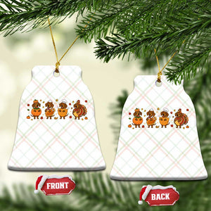 Dachshund Thanksgiving Holiday Gift Ceramic Ornament Cute Turkey Wiener Dog