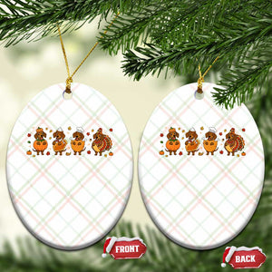 Dachshund Thanksgiving Holiday Gift Ceramic Ornament Cute Turkey Wiener Dog