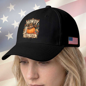 Howdy Pumpkin Fall Western Cowgirl Baseball Cap Thanksgiving Harvest Party Gift