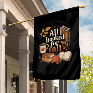 All Booked For Fall Garden Flag Cozy Season Autumn Book Lover