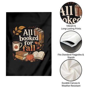 All Booked For Fall Garden Flag Cozy Season Autumn Book Lover