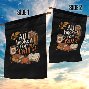All Booked For Fall Garden Flag Cozy Season Autumn Book Lover