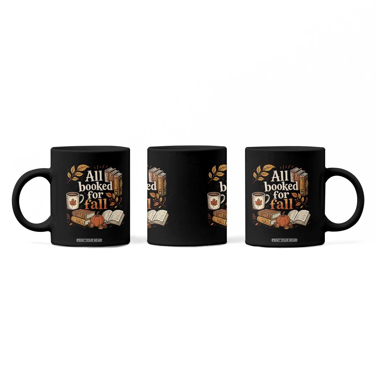 All Booked For Fall Coffee Mug Cozy Season Autumn Book Lover