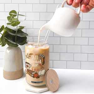 All Booked For Fall Glass Can Cozy Season Autumn Book Lover