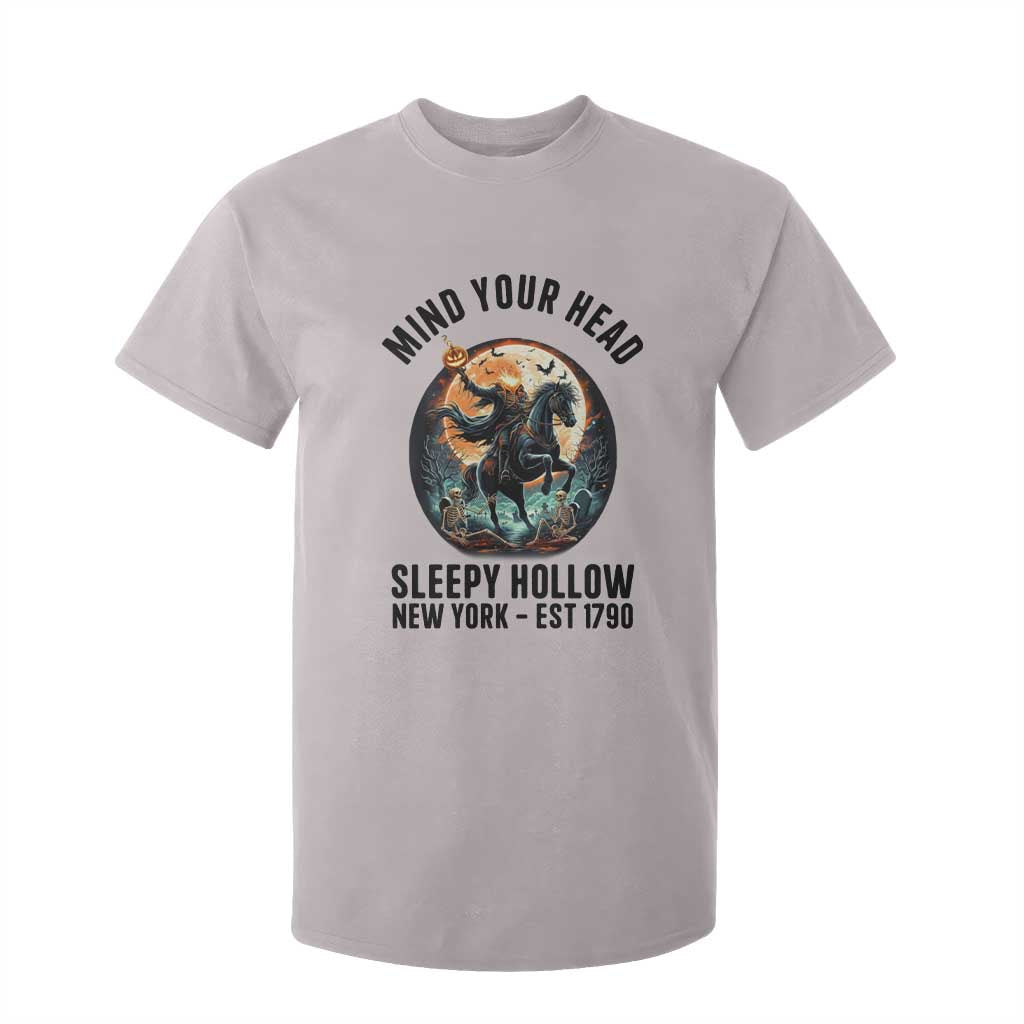 Headless Horseman T Shirt For Kid Mind Your Head Haunted Gift TS12 Ice Gray Print Your Wear