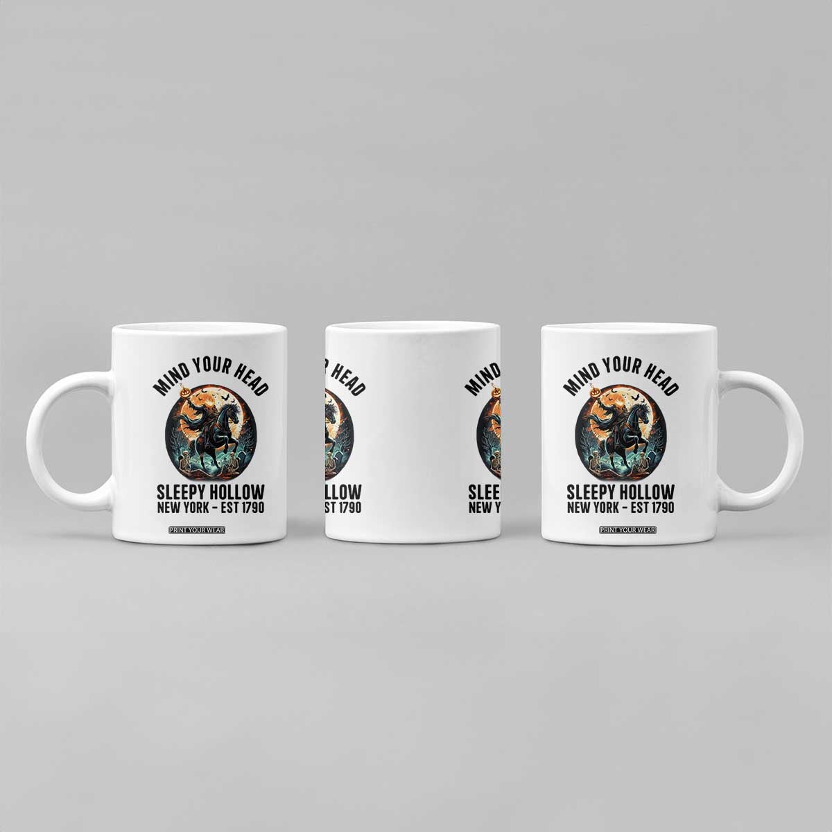 Headless Horseman Coffee Mug Mind Your Head Haunted Gift TS12 Print Your Wear