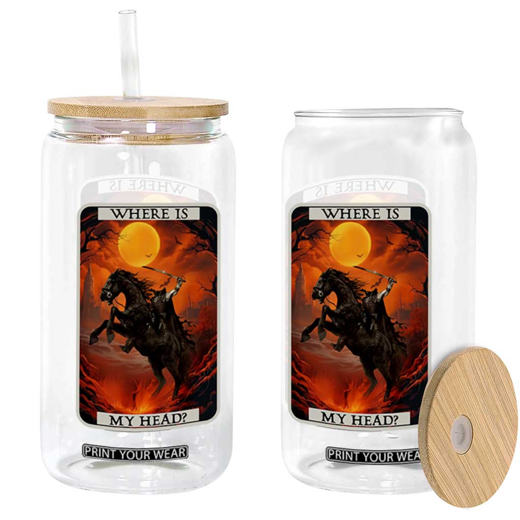 Headless Horseman Glass Can Where Is My Head Gothic Tarot Gift TS12 Print Your Wear