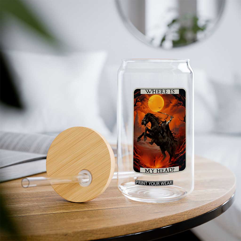 Headless Horseman Glass Can Where Is My Head Gothic Tarot Gift TS12 Print Your Wear