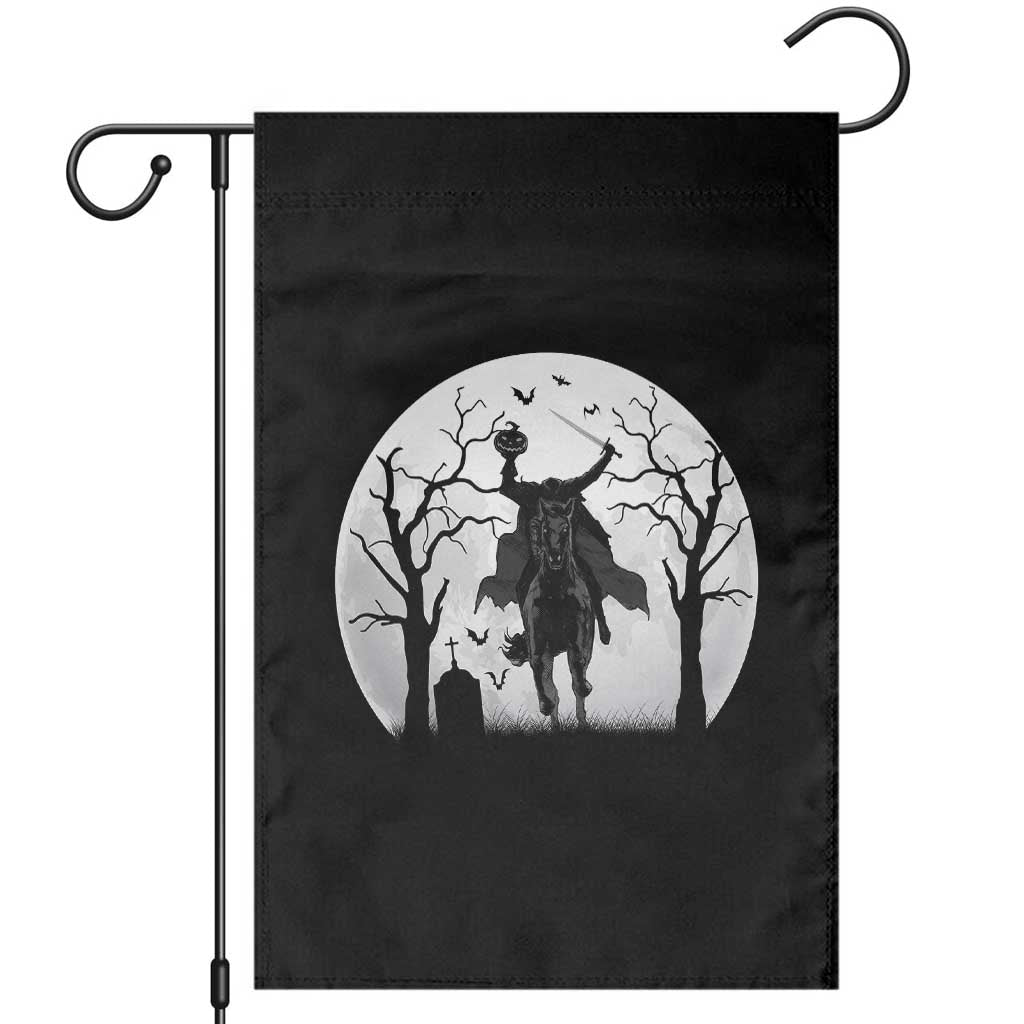 Headless Horseman Garden Flag Gothic Horror Halloween Gift TS12 Black Print Your Wear