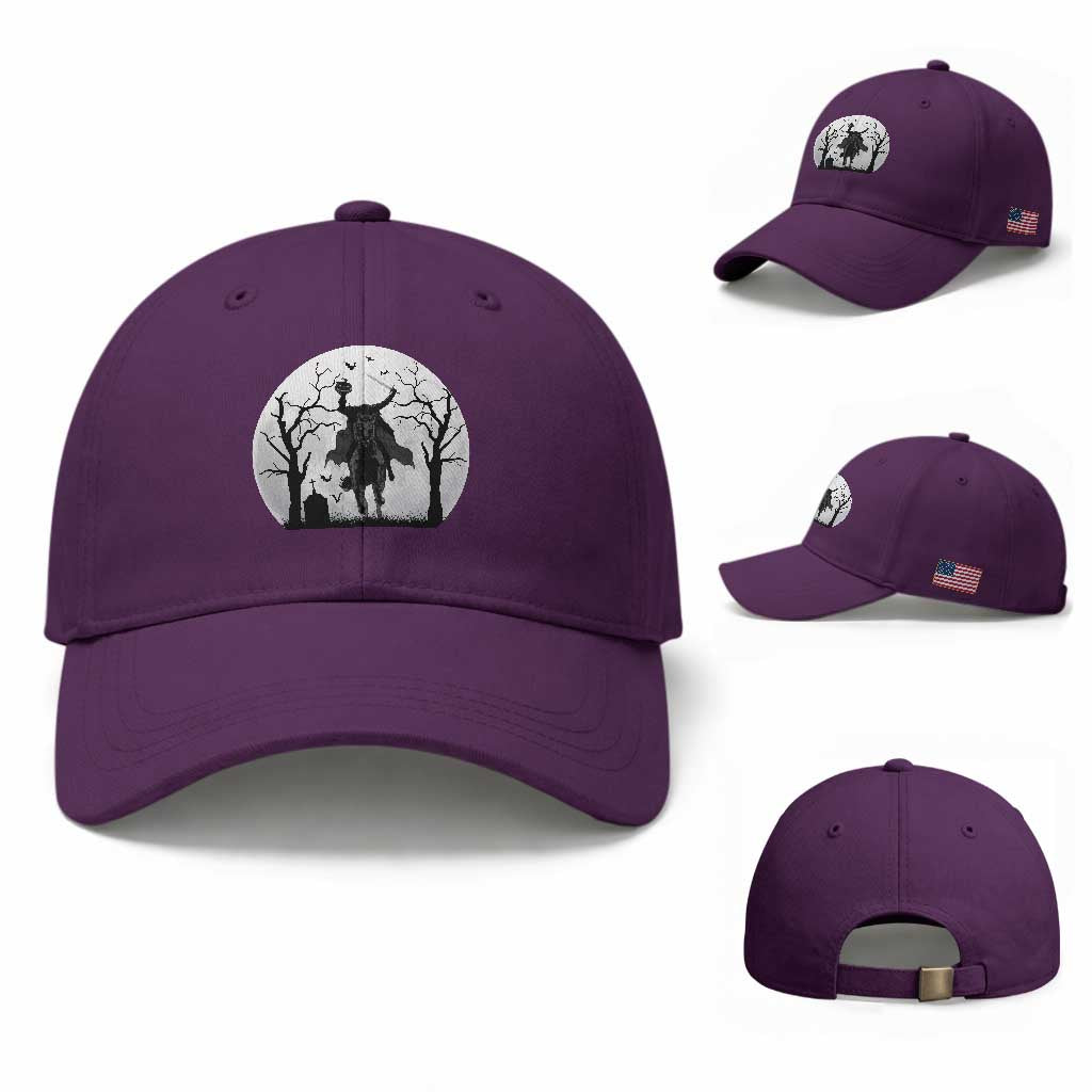 Headless Horseman Baseball Cap Gothic Horror Halloween Gift TS12 Baseball Cap Universal Fit Purple Print Your Wear