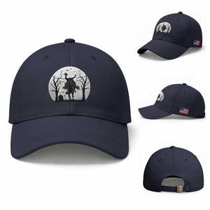 Headless Horseman Baseball Cap Gothic Horror Halloween Gift TS12 Baseball Cap Universal Fit Navy Print Your Wear