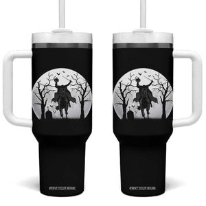 Headless Horseman Tumbler With Handle Gothic Horror Halloween Gift TS12 One Size: 40 oz Black Print Your Wear