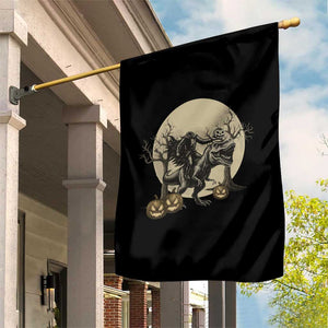 Funny Halloween Gift Garden Flag Headless Horseman Riding A Dino TS12 Print Your Wear