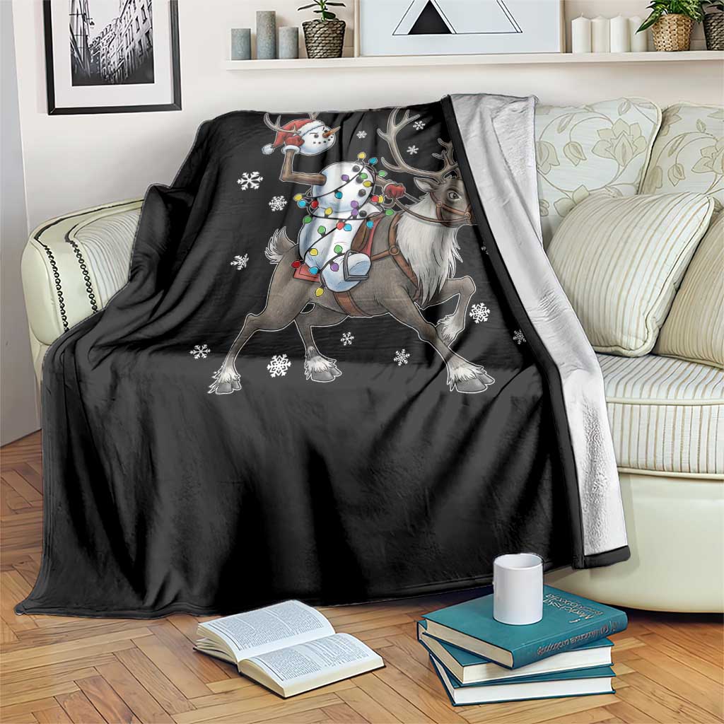 Funny Snowman Headless Horseman Throw Blanket Christmas Halloween Gift TS12 Print Your Wear