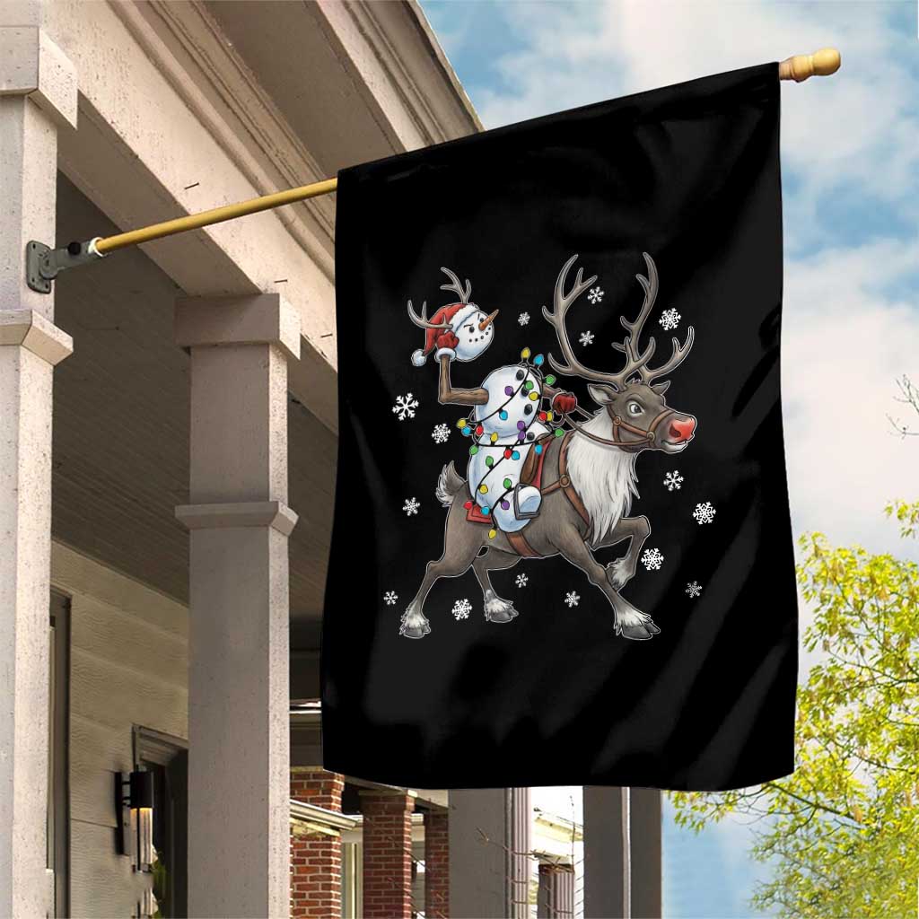Funny Snowman Headless Horseman Garden Flag Christmas Halloween Gift TS12 Print Your Wear