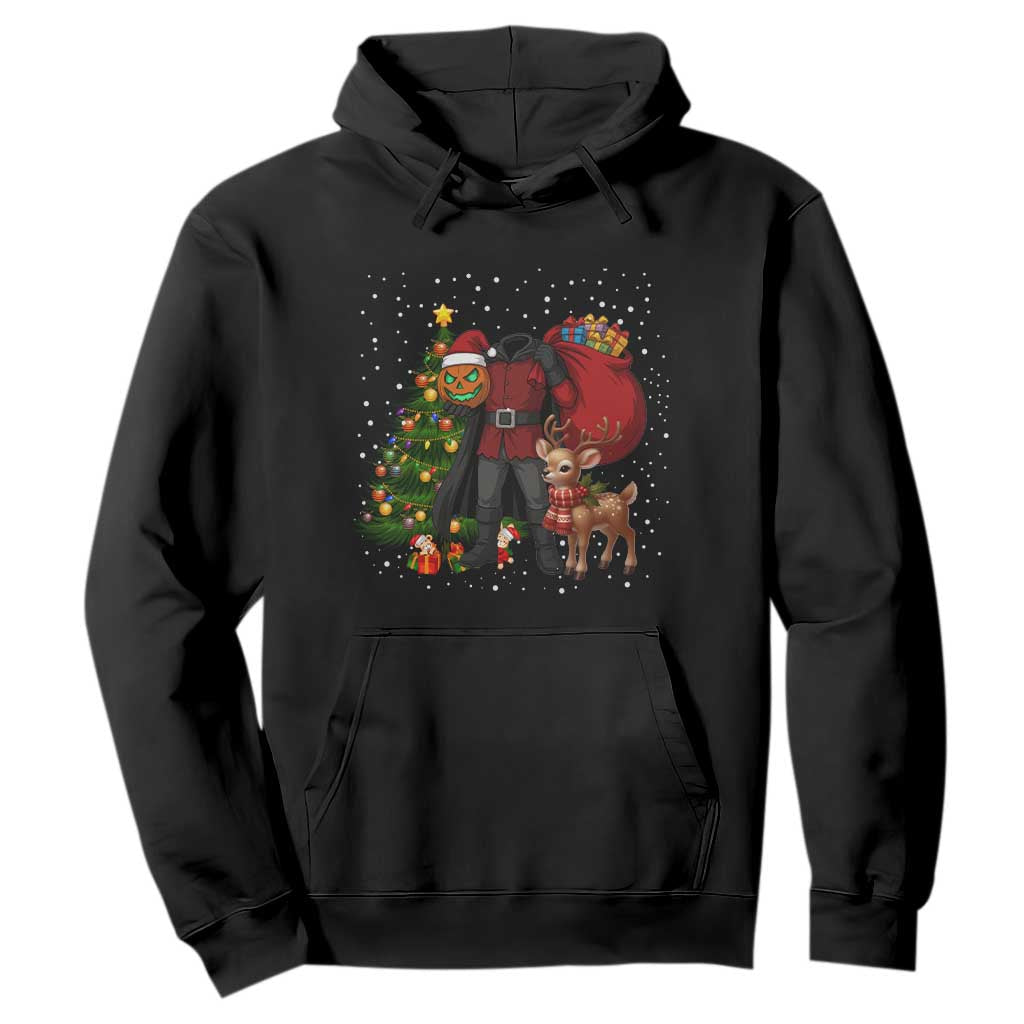Headless Horseman Santa Hoodie Funny Christmas Mashup Gift TS12 Black Print Your Wear