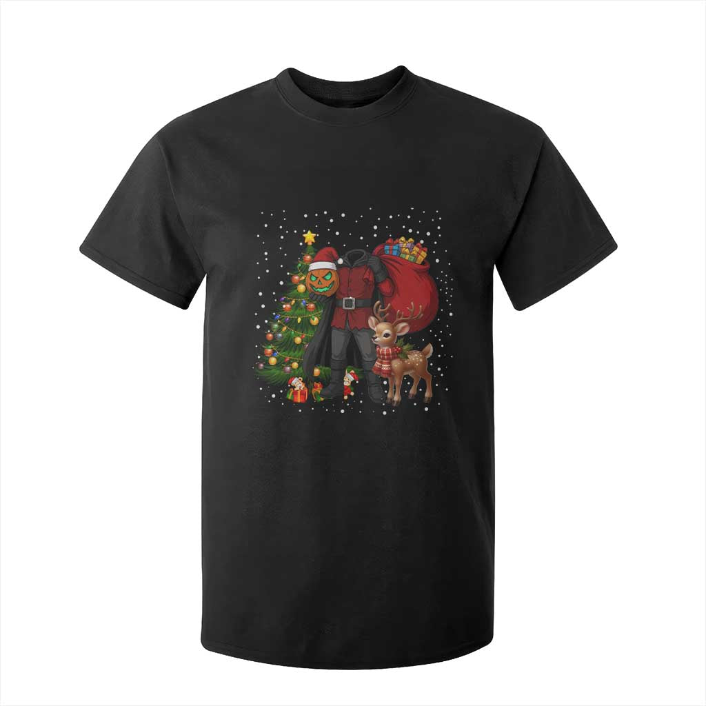 Headless Horseman Santa T Shirt For Kid Funny Christmas Mashup Gift TS12 Black Print Your Wear