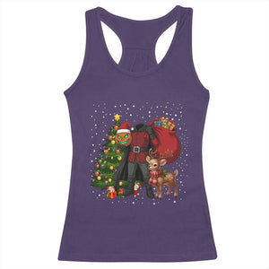 Headless Horseman Santa Racerback Tank Top Funny Christmas Mashup Gift TS12 Purple Print Your Wear