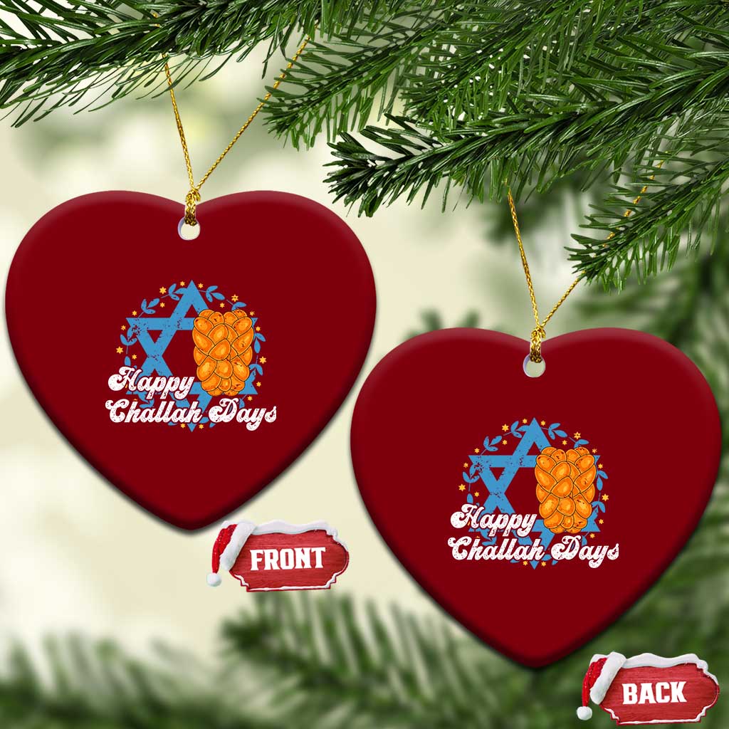 Hanukkah Challah Ceramic Ornament Happy Challah Days Star Of David Gift TS12 Print Your Wear