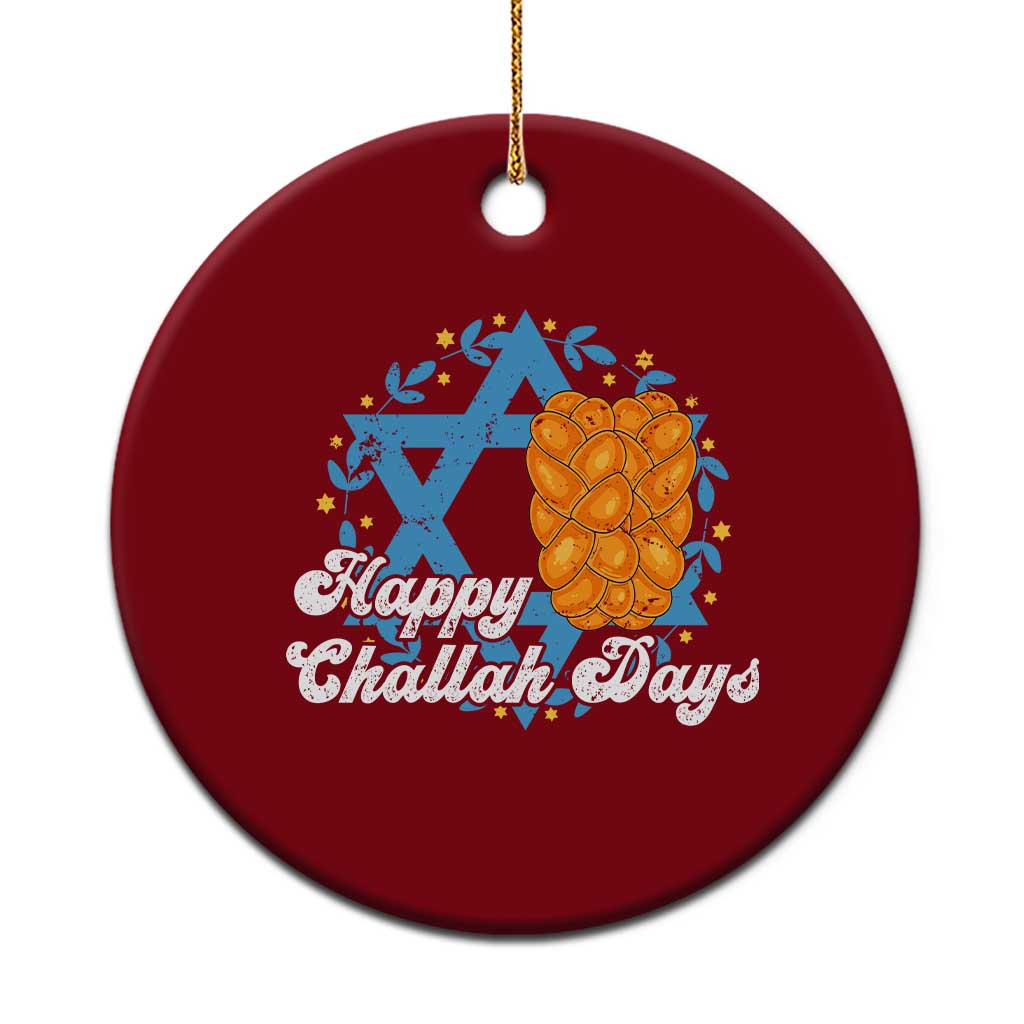 Hanukkah Challah Ceramic Ornament Happy Challah Days Star Of David Gift TS12 1pc Red Print Your Wear