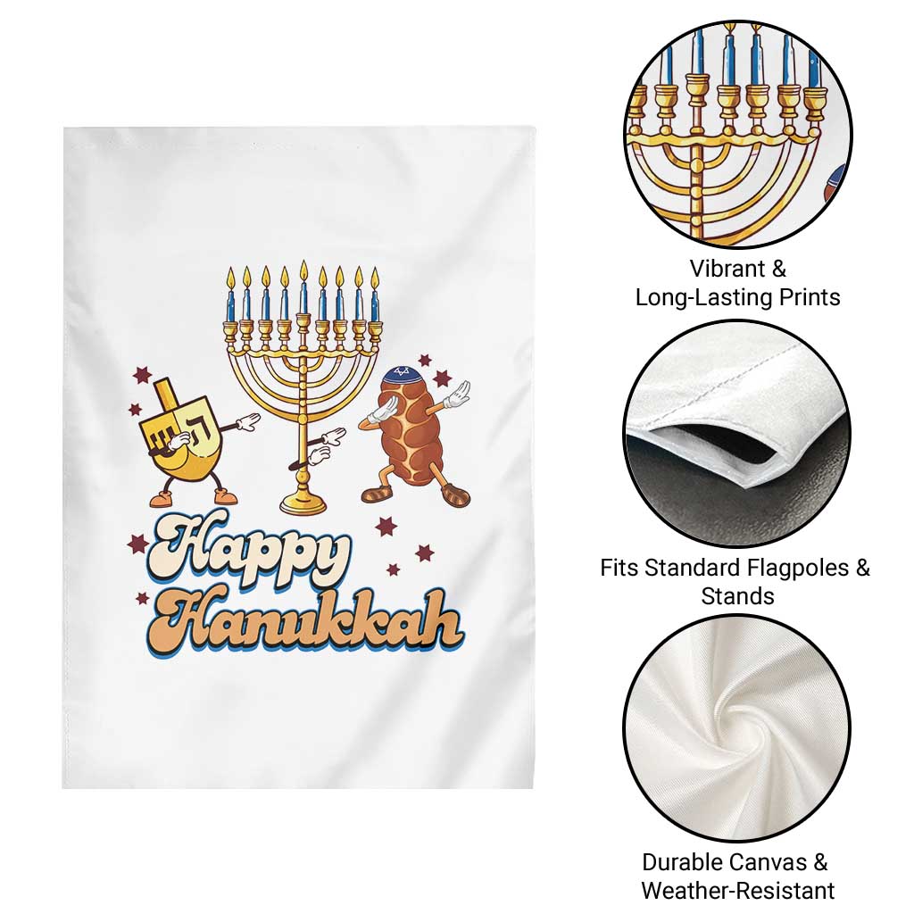 Funny Hanukkah Garden Flag Dab Dreidel Menorah Challah Gift TS12 Print Your Wear