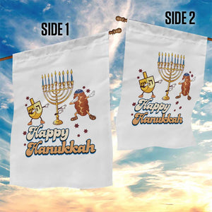 Funny Hanukkah Garden Flag Dab Dreidel Menorah Challah Gift TS12 Print Your Wear