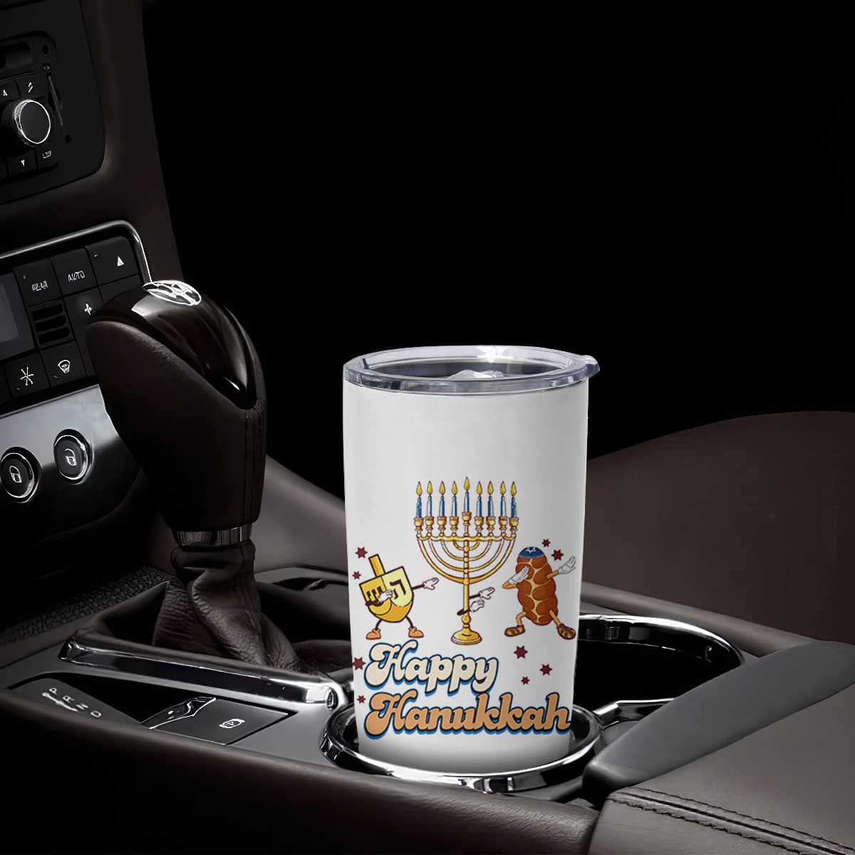 Funny Hanukkah Tumbler Cup Dab Dreidel Menorah Challah Gift TS12 Print Your Wear