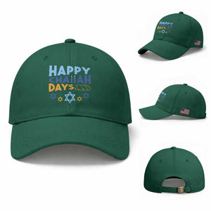 Happy Challah Days Baseball Cap Hanukkah Holiday Gift TS12 Baseball Cap Universal Fit Irish Green Print Your Wear