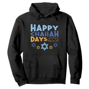 Happy Challah Days Hoodie Hanukkah Holiday Gift TS12 Black Print Your Wear