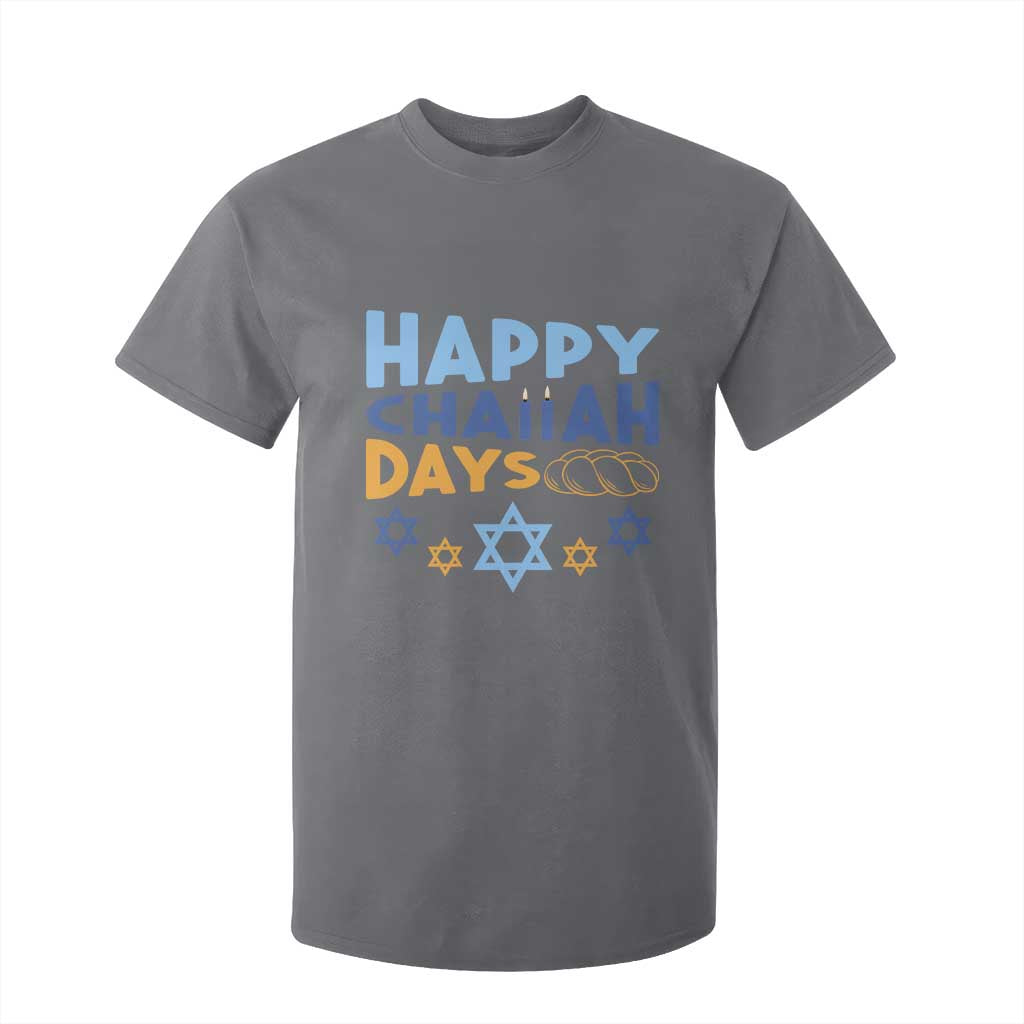 Happy Challah Days T Shirt For Kid Hanukkah Holiday Gift TS12 Charcoal Print Your Wear
