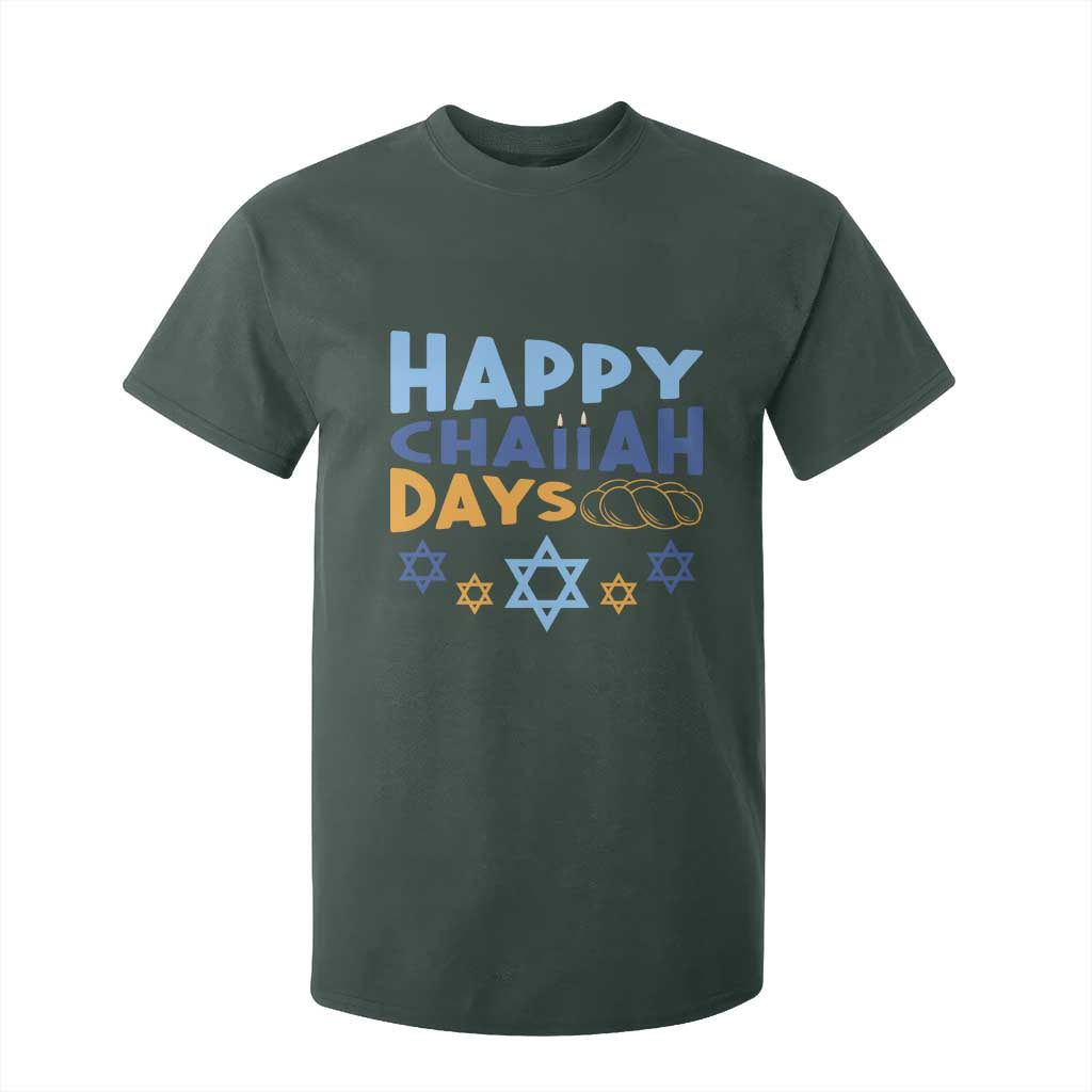 Happy Challah Days T Shirt For Kid Hanukkah Holiday Gift TS12 Dark Forest Green Print Your Wear