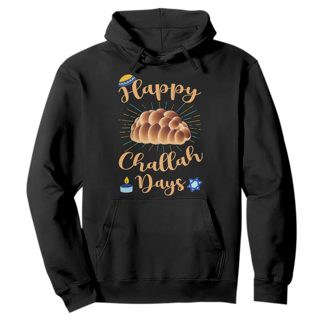 Funny Hanukkah Happy Challah Days Hoodie Jewish Gift TS12 Black Print Your Wear