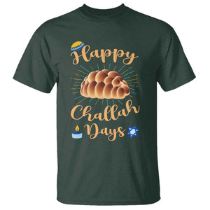Funny Hanukkah Happy Challah Days T Shirt Jewish Gift TS12 Dark Forest Green Print Your Wear