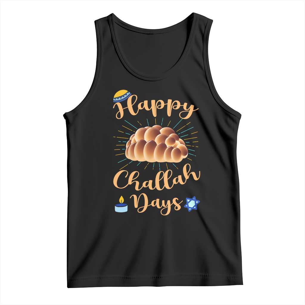 Funny Hanukkah Happy Challah Days Tank Top Jewish Gift TS12 Black Print Your Wear