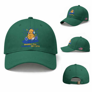 Hanukkah DJ Challah And Dreidel Baseball Cap Funny Jewish Gift TS12 Baseball Cap Universal Fit Irish Green Print Your Wear