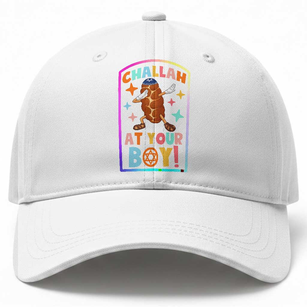 Hanukkah Challah At Ya Boy Baseball Cap Funny Holiday Gift TS12 Print Your Wear