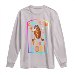 Hanukkah Challah At Ya Boy Long Sleeve Shirt Funny Holiday Gift TS12 Ice Gray Print Your Wear
