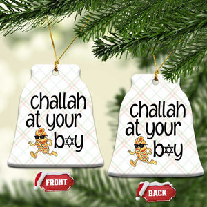 Festival Of Lights Gift Ceramic Ornament Hanukkah Challah At Ya Boy TS12 Print Your Wear