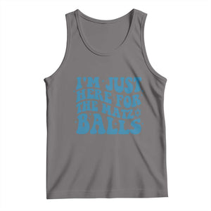 Funny Hanukkah Tank Top Im Just Here For The Matzo Balls Jewish Gift TS12 Deep Heather Print Your Wear