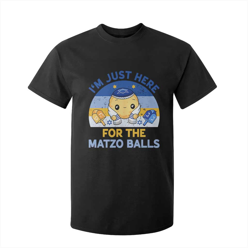 Im Just Here For The Matzo Balls T Shirt For Kid Funny Jewish Holiday Gift TS12 Black Print Your Wear