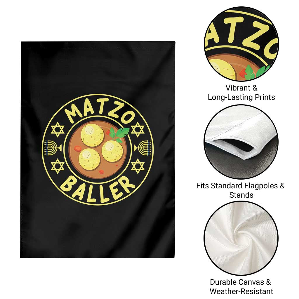 Funny Hanukkah Food Lover Gift Garden Flag Matzo Baller TS12 Print Your Wear