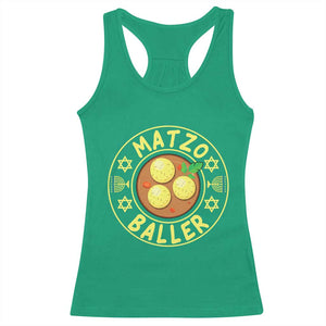 Funny Hanukkah Food Lover Gift Racerback Tank Top Matzo Baller TS12 Irish Green Print Your Wear