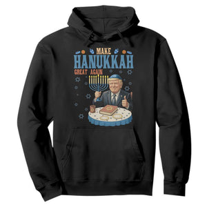 Funny Jewish Holiday Hoodie Make Hanukkah Great Again Ugly Gift TS12 Black Print Your Wear