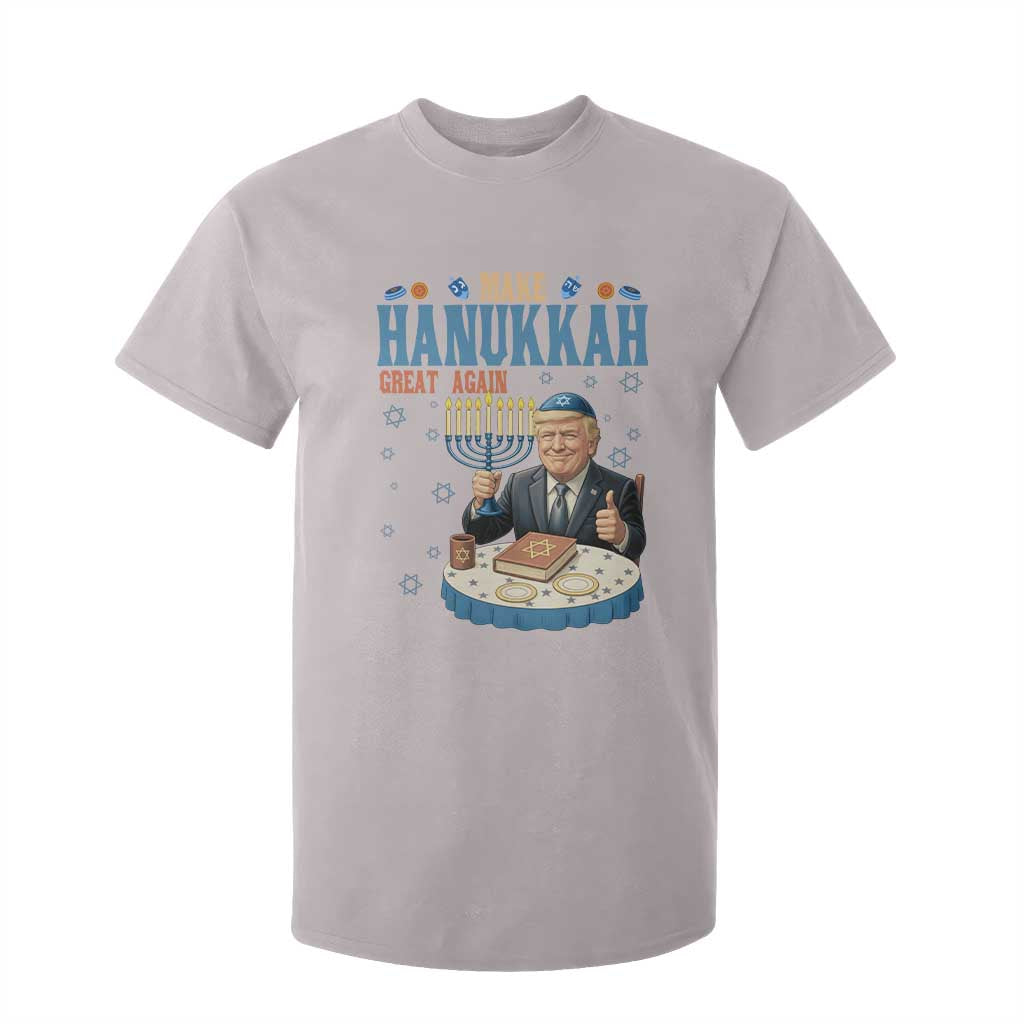 Funny Jewish Holiday T Shirt For Kid Make Hanukkah Great Again Ugly Gift TS12 Ice Gray Print Your Wear