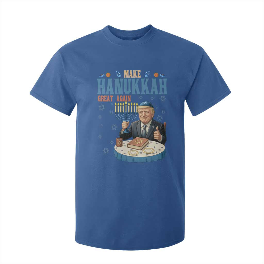 Funny Jewish Holiday T Shirt For Kid Make Hanukkah Great Again Ugly Gift TS12 Royal Blue Print Your Wear