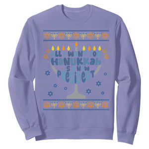 Funny Political Ugly Sweatshirt All I Want For Hanukkah Is A New President TS12 Violet Print Your Wear