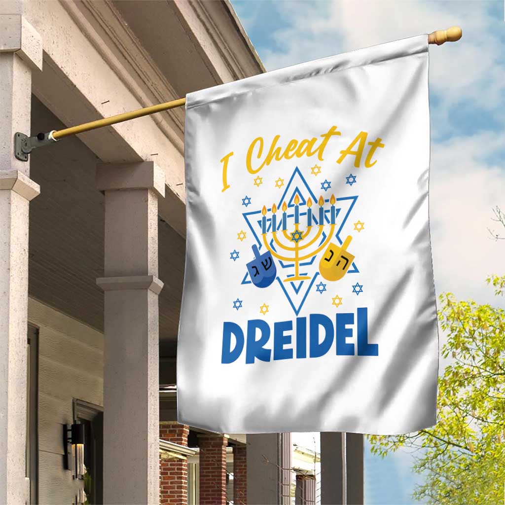 I Cheat At Dreidel Garden Flag Funny Hanukkah Jewish Gift TS12 Print Your Wear