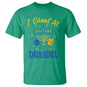 I Cheat At Dreidel T Shirt Funny Hanukkah Jewish Gift TS12 Irish Green Print Your Wear