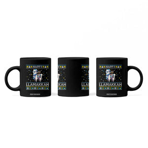 Happy LLamakkah Coffee Mug Funny Llama Ugly Hanukkah Christmas Gift TS12 Print Your Wear