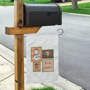 Howdy Christmas Postage Stamp Garden Flag Western Life Holiday Gift TS12 Print Your Wear